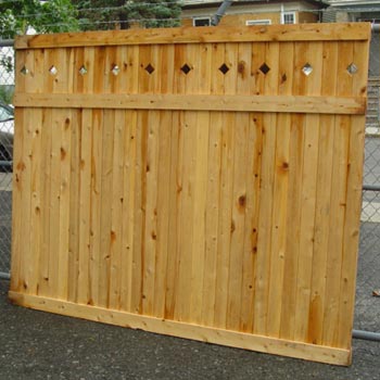 Diamond Top Decorative Fence