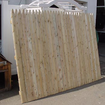 Wood Stockade Fence