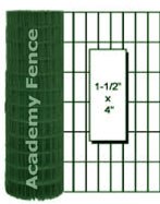 1 1/2in x 4in Mesh Green PVC Welded Wire