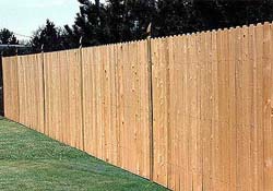  Solid Board Fence - 100% Cedar 