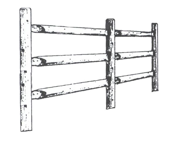 Three Rail Post & Rail