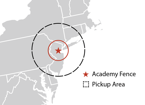 Local Installation and Pickup Area Map
