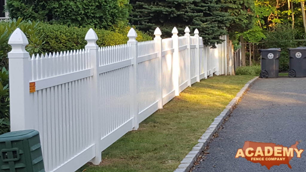 PVC Plastic Spaced Picket Fence