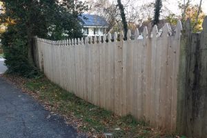 5' Solid Cedar Wood Fence Wood Cedar Fence Installation Academy Fence Company West Orange Essex County New Jersey