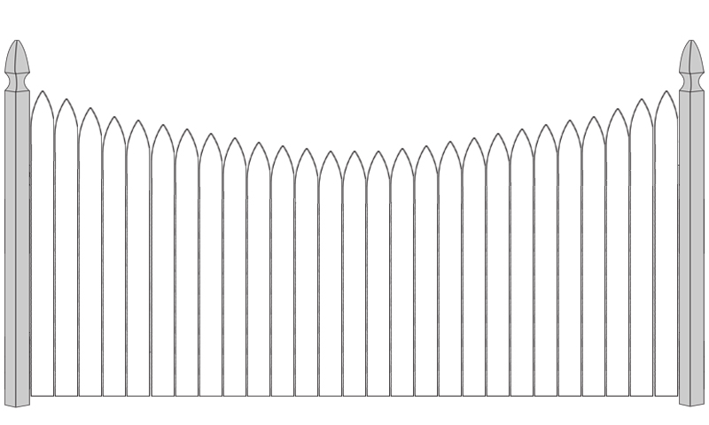 Concave Gothic Point No Spacing