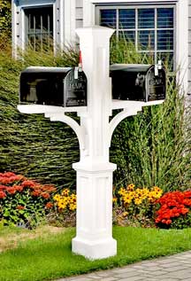 Newport Double Plus Mailbox Post