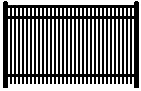 402 Industrial Style  Aluminum Fence