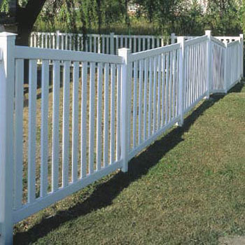 Bufftech Contemporary Baron Picket Vinyl Fence