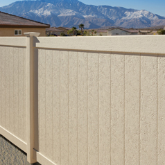 Bufftech Chesterfield CertaStucco Vinyl Privacy Fence