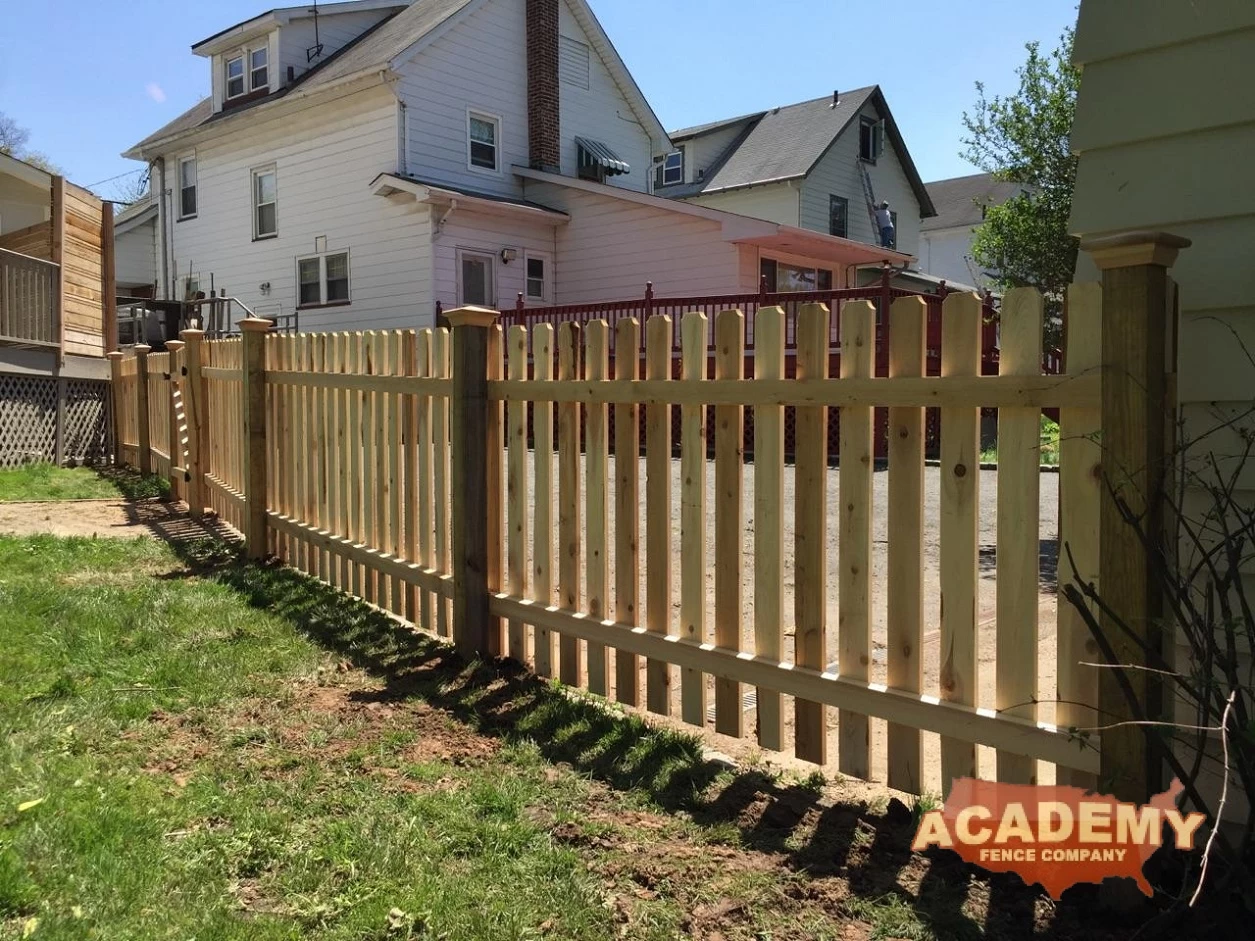 Cedar Spaced Picket Fence Installation in Maplewood, NJ