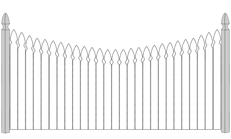 Concave Gothic Point No Spacing